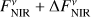 $F_{{\rm{NIR}}}^v - {\rm{\Delta }}F_{{\rm{NIR}}}^v$