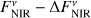 $F_{{\rm{NIR}}}^v - {\rm{\Delta }}F_{{\rm{NIR}}}^v$