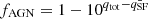 $ f_{\mathrm{AGN}}=1-10^{q_{\mathrm{tot}}-\bar{q_{\mathrm{SF}}}} $