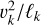 ${{\upsilon _k^2} \mathord{\left/ {\vphantom {{\upsilon _k^2} {{\ell _k}}}} \right. \kern-\nulldelimiterspace} {{\ell _k}}}$
