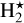 ${\rm{H}}_2^ \star $