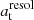 $ a_{\mathrm{t}}^{\mathrm{resol}} $