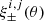 $ \xi^{i,j}_{\mathrm{\pm}}(\theta) $