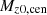 $ M_{ z0,\rm cen} $