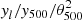 $ {\it y}_l/{\it y}_{500}/\theta_{500}^2 $