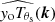 $ \widehat{\mathit{y}_{\mathrm{o}}T_{\theta_{\mathrm{s}}}}(\boldsymbol{k}) $