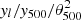 $ {\it y}_l/{\it y}_{500}/\theta_{500}^2 $