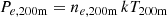 $$ \begin{aligned} P_{e,\mathrm {200m}} = n_{e,\mathrm{200m}} \, kT_{\rm 200m} \end{aligned} $$