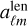 $a_{\ell m}^{{\rm{len}}}$