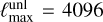 $\ell _{\max }^{{\rm{unl}}} = 4096$