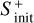 $ {S_{{\rm{init}}}^ + } $