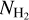 ${N_{{{\rm{H}}_2}}}$
