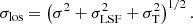 $$ \begin{aligned} \sigma _{\rm los}=\left(\sigma ^2+\sigma _{\rm LSF}^2+\sigma _{\rm T}^2\right)^{1/2}. \end{aligned} $$