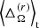 $ \left\langle\Delta_\Omega^{(r)}\right\rangle_{\rm t} $