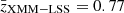 $ \bar{z}_{\mathrm{XMM-LSS}} = 0.77 $