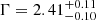 $ \Gamma=2.41_{-0.10}^{+0.11} $