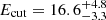 $ E_{\mathrm{cut}}=16.6^{+4.8}_{-3.3} $