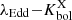 $ \lambda_{\mathrm{Edd}}{-}K_{\mathrm{bol}}^{\mathrm{X}} $