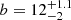 $ b = 12^{+1.1}_{-2} $