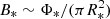 $ B_*\sim \Phi_*/(\pi R_*^2) $