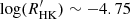 $ \log(R_{\mathrm{HK}}^\prime) \sim -4.75 $