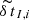 $ \widetilde{\delta\,t}_{I,i} $