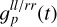 $g_p^{{{ll} \mathord{\left/ {\vphantom {{ll} {rr}}} \right. \kern-\nulldelimiterspace} {rr}}}\left( t \right)$