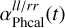 $\alpha _{{\rm{Phcal}}}^{{{ll} \mathord{\left/ {\vphantom {{ll} {rr}}} \right. \kern-\nulldelimiterspace} {rr}}}\left( t \right)$