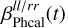 $\beta _{{\rm{Phcal}}}^{{{ll} \mathord{\left/ {\vphantom {{ll} {rr}}} \right. \kern-\nulldelimiterspace} {rr}}}\left( t \right)$