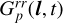 $G_p^{rr}\left( {{\bf{l}},t} \right)$
