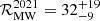 $ \mathcal{R}_{\mathrm{MW}}^{\mathrm{2021}}=32^{+19}_{-9} $