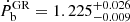 $ \dot{P}_{\mathrm{b}}^{\mathrm{GR}}=1.225^{+0.026}_{-0.009} $