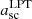 $ a^{\mathrm{LPT}}_{\mathrm{sc}} $