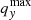 $ q_y^{\rm max} $
