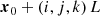 $$ \begin{aligned} \boldsymbol{x}_0+(i,j,k)\, L \end{aligned} $$