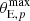 $ \theta_{\mathrm{E},p}^{\mathrm{max}} $