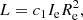 $$ \begin{aligned} L&= c_1 I_{\rm e} R_{\rm e}^2 ,\end{aligned} $$