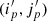 $ (i_{p}^\prime,j_{p}^\prime) $