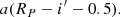 $$ \begin{aligned} a(R_{P}-i^\prime -0.5). \end{aligned} $$