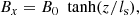$$ \begin{aligned}&B_x = B_0\ \text{ tanh}(z/l_{\rm s}),\end{aligned} $$