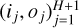 $\left( {{i_j},{o_j}} \right)_{j = 1}^{H + 1}$