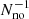 $ N_{\mathrm{no}}^{-1} $