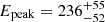 $ E_{\mathrm{peak}} = 236^{+55}_{-52} $