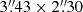 $ 3{{\overset{\prime\prime}{.}}}43 \times 2{{\overset{\prime\prime}{.}}}30 $