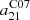$ a_{21}^{\mathrm{C07}} $