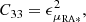 $$ \begin{aligned}&C_{33} = \epsilon _{\mu _{\rm RA*}}^2 ,\end{aligned} $$