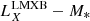 $ L_{X}^\mathrm{{LMXB}} - M_{*} $