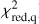$\chi _{{\rm{red,q}}}^2$
