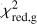 $\chi _{{\rm{red,g}}}^2$