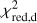 $\chi _{{\rm{red,d}}}^2$